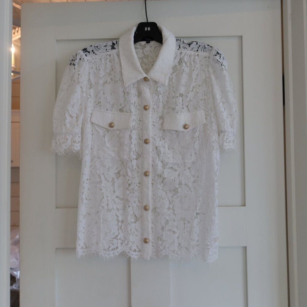 Generation Love Classic white Blouse SZ S